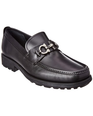 Мужские кожаные лоферы Ferragamo David 11 UK Eee