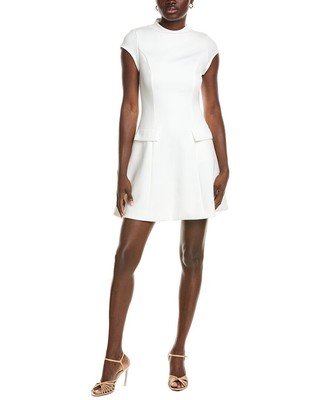 Rachel Parcell Scuba A-Line Dress Womens White Xl
