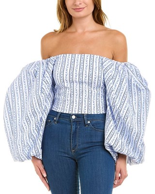 

Caroline Constas Carter Топ женский белый