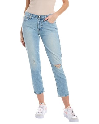 7 For All Mankind Josefina Glory Синие женственные джинсы-бойфренды Женские