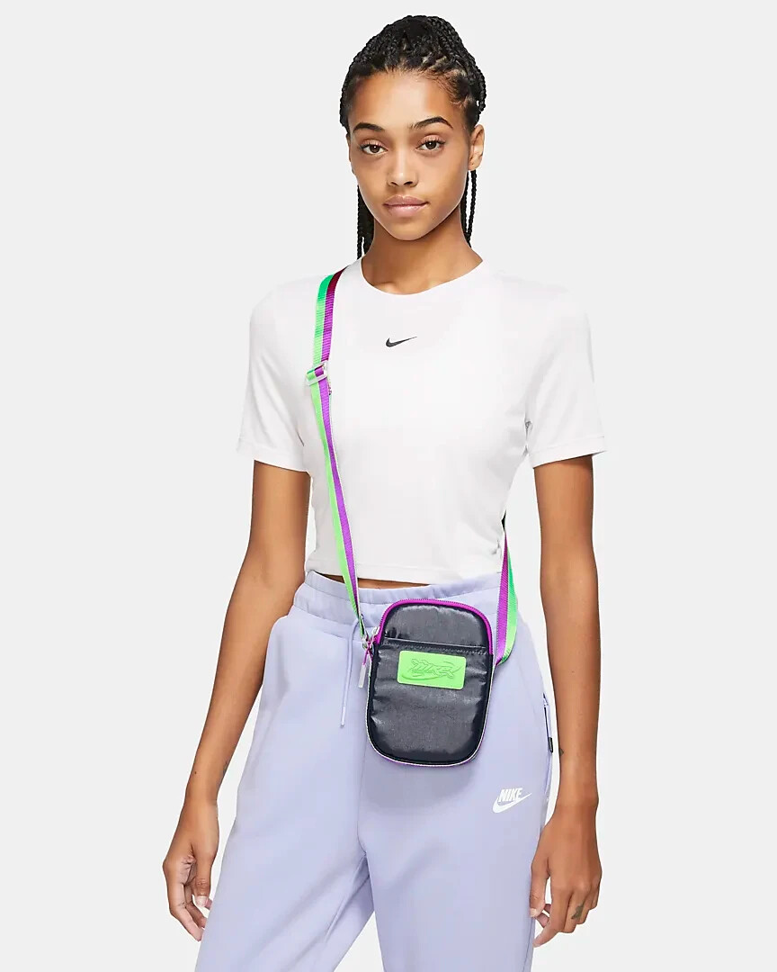 Nike Heritage Crossbody Bag (Small, 1L) Obsidian Green