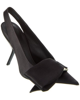 Женские атласные туфли-лодочки на плоской подошве Ferragamo Erica