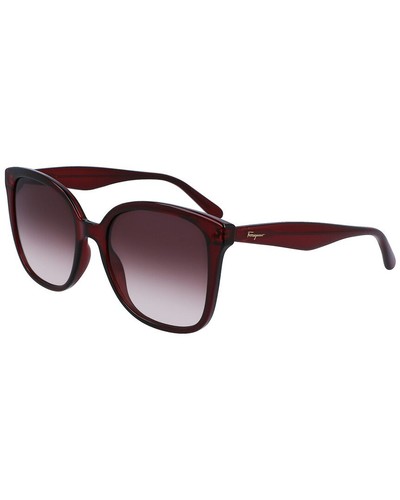 Женские черные солнцезащитные очки Ferragamo 56 мм SF1072S-001-56