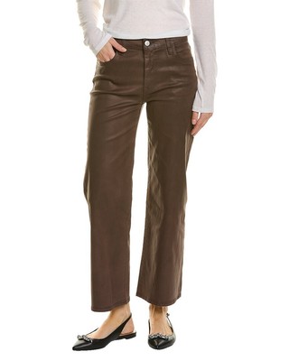 Джинсы женские с высокой посадкой и широкими штанинами Hudson Jeans Rosalie Chocolate Truffle Коричневые 24