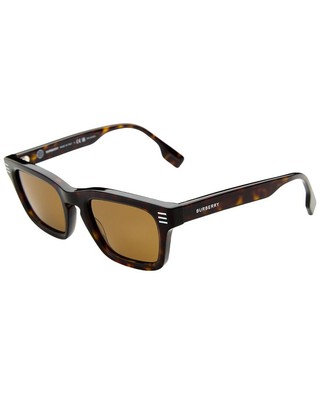 Поляризованные солнцезащитные очки Burberry Mens Be4403 51 мм Женские коричневые