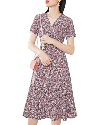 

Платье Onebuye женское, Pink - blue floral print