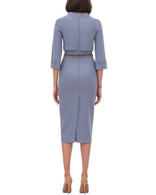 Pre-owned Bgl Midi Dress Women's In Purple