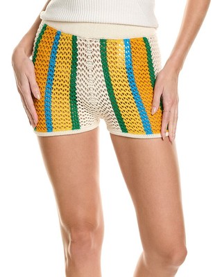 Mother High-Waist Blissful Booty Short Womens White Xs