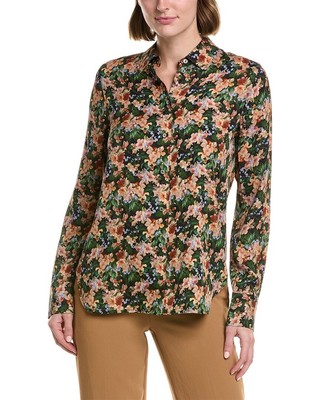 Женская блузка из шелковой смеси Vince Slim Fit