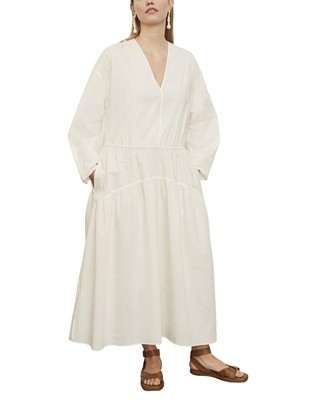 Vince Plus Double V-Neck Dress Womens  1X