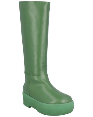 

Gia Borghini X Pernille Teisbaek Женские кожаные ботинки Gia16, Algae green, NA