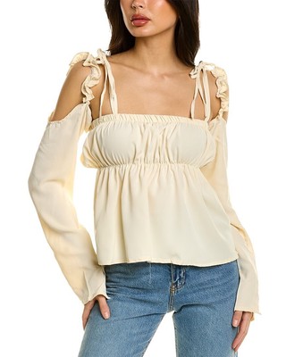 

Женская блузка с отрезанными рукавами Avantlook, белая, Белый