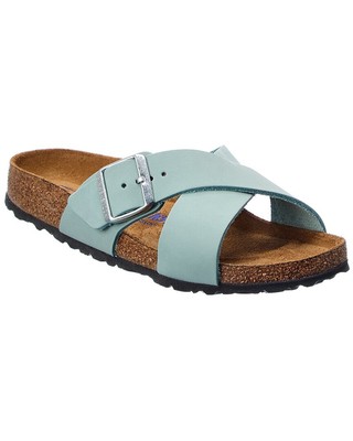 Женские кожаные сандалии узкого кроя Birkenstock Siena Ii, синие 39