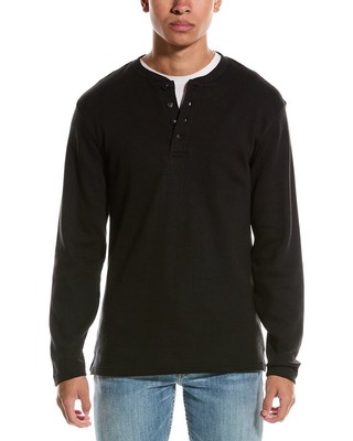 Защищенная от непогоды винтажная вафельная рубашка Henley Мужская
