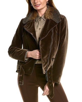 

Бархатная куртка Brunello Cucinelli женская, Military grey, NA
