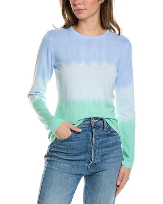 Женский свитер из кашемировой смеси Alashan Cashmere Dip-Dye синего цвета S