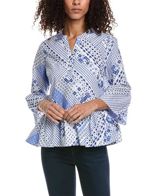 Женский топ Duffield Lane Lita синего цвета Xs