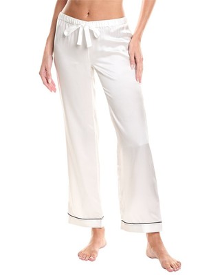 Morgan Lane Chantal Silk Pant Womens White Xl