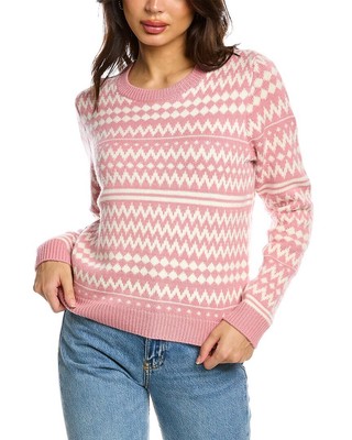 

Женский свитер Chinti - Parker Pop Fair Isle из смеси шерсти и кашемира, розовый