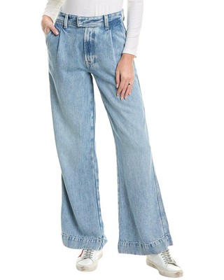 7 For All Mankind Pleated Trouser Womens Blue 25