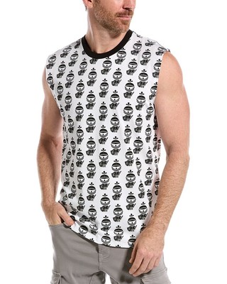 

Karl Lagerfeld Armor Karl Cut-Off Top Мужской, Белый, NA