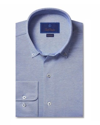 

Мужская повседневная клетчатая рубашка David Donahue, Синий