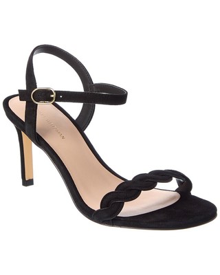 

Stuart Weitzman Dancer Twistie 75 Женские замшевые сандалии, Черный, NA