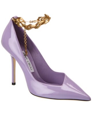 

Патентованные женские туфли Jimmy Choo Diamond Talura 100, Фиолетовый, NA
