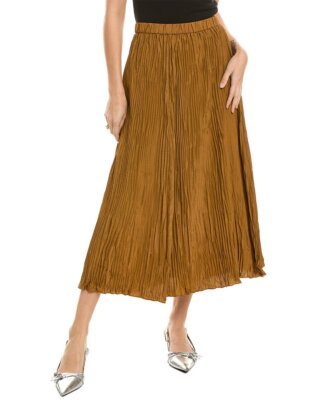 Женская плиссированная шелковая юбка Eileen Fisher