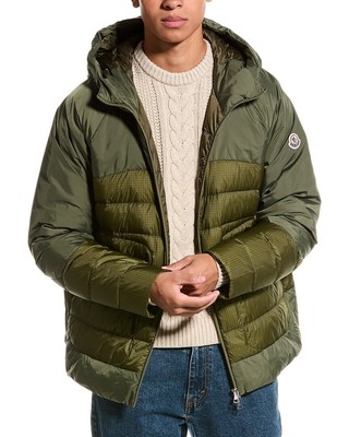 Пальто Moncler мужское зеленое 4