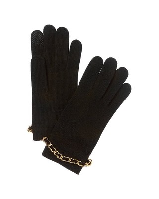 Кашемировые перчатки Portolano Chain Cashmere Tech Женские черные