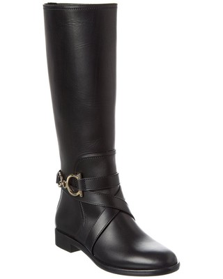 Женские кожаные сапоги до колена от Ferragamo Sarah