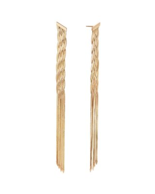 Женские золотые серьги в елочку Lana Jewelry 14 карат