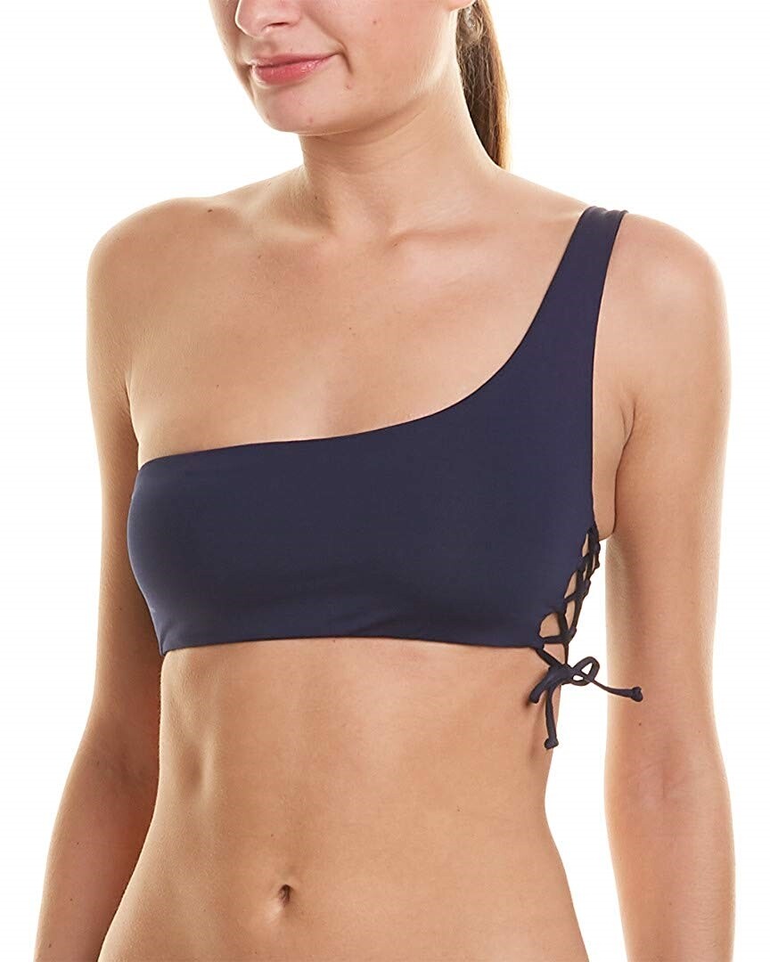 L'Space 145316 Women's Silver Lining Top Color Midnight Blue Sz M