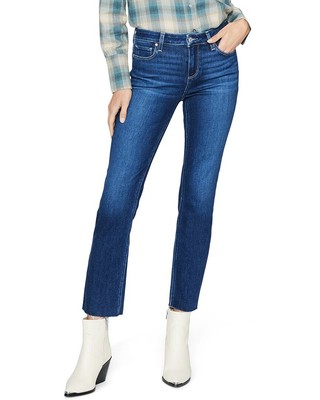 

Прямые женские джинсы до щиколотки со средней посадкой Paige Denim Amber Dream Weaver, NA