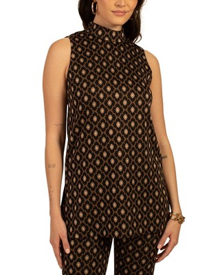 

Trina Turk Isha Топ женский, Camel multi clm