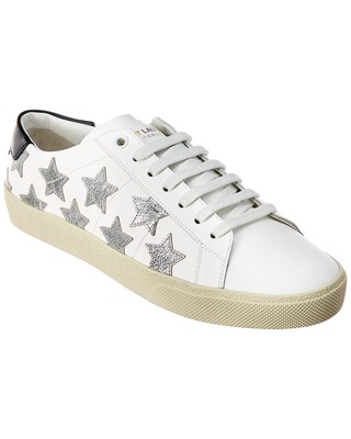 

Saint Laurent Court Classic California Кожаные Кроссовки Металлик Женские Белые, Белый, NA