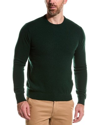 Кашемировый свитер с круглым вырезом Alashan Мужской зеленый L