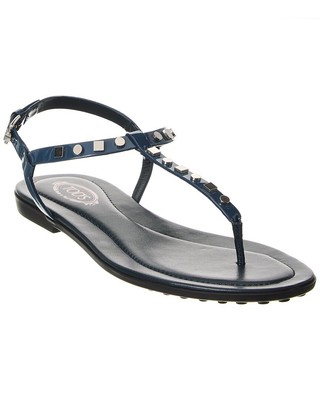 

Женские кожаные сандалии Tod S, Navy, NA