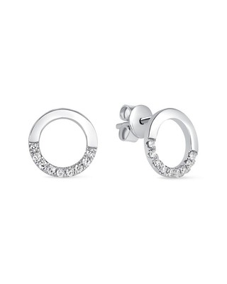 Женские серьги-гвоздики с бриллиантами Ron Hami 14K 0,10 Ct. Tw.