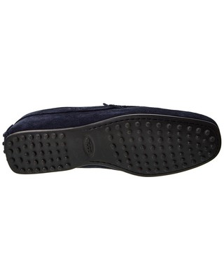Pre-owned Tod's City Gommino Suede Loafer Men's Blue 5