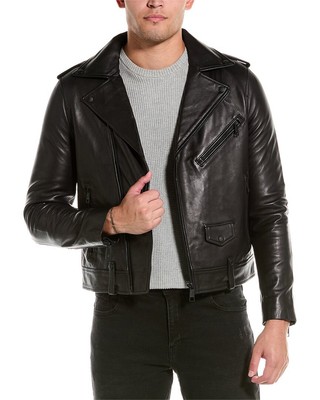 Кожаная куртка Kooples мужская черная L
