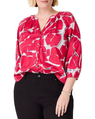 Женская рубашка Nic+Zoe Plus Bold Petals 3X