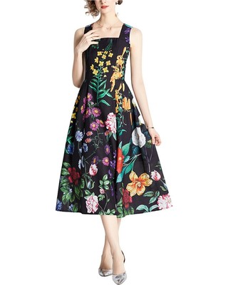 

Платье Дза женское, Black - floral print