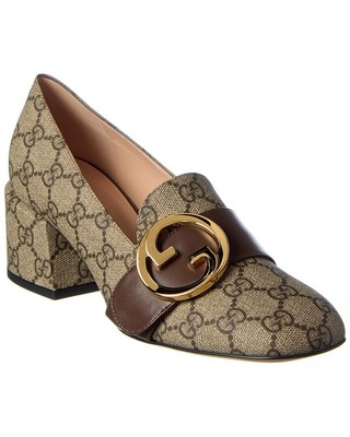 

Женские туфли-лодочки Gucci Blondie Gg Supreme из ткани и кожи, Na, NA
