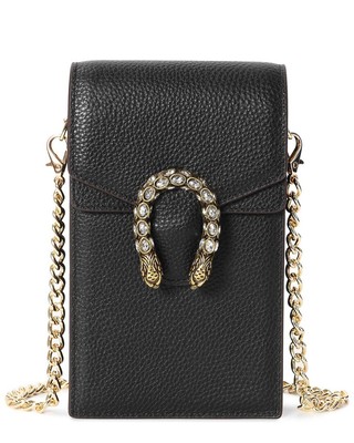 Женская кожаная сумка Tiffany & Fred Paris с украшением в виде кристаллов дракона