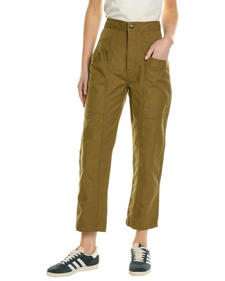 

Женские брюки из смесового льна Isabel Marant Étoile Pandore, Зеленый, NA