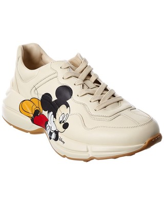 Женские кожаные кроссовки Gucci X Disney Rhyton 10.5