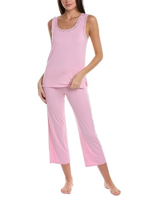 

Женский пижамный комплект Natori из 2 предметов Feather Essentials, Розовый