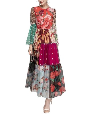 

Платье макси Burryco женское, Multicolor